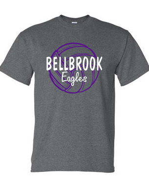 Bellbrook Middle School Volleyball Dark Heather T-Shirt