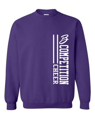 Script B Competition Cheer Purple Crewneck Sweatshirt