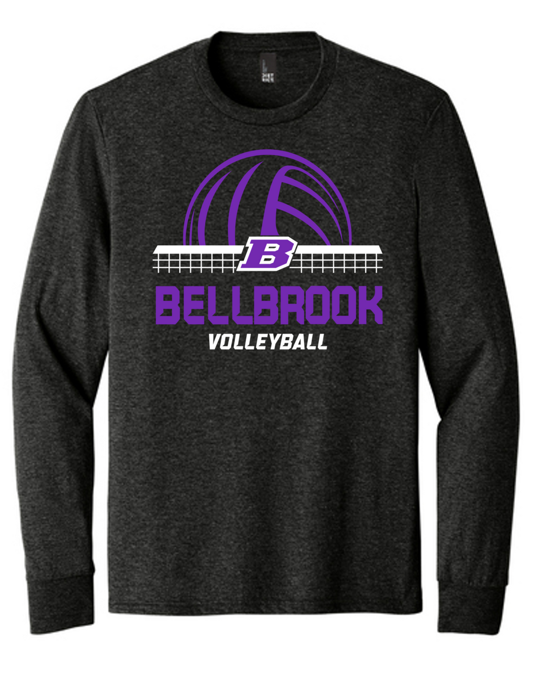 BHS Volleyball Black Frost Tri-Blend Long Sleeve Shirt