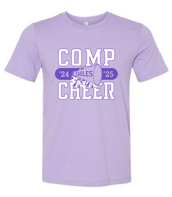 Eagles '24-'25 Comp Cheer Bella + Canvas Lavender T-Shirt