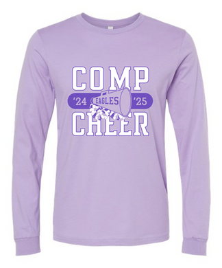 Eagles '24-'25 Comp Cheer Bella + Canvas Lavender Long Sleeve Shirt