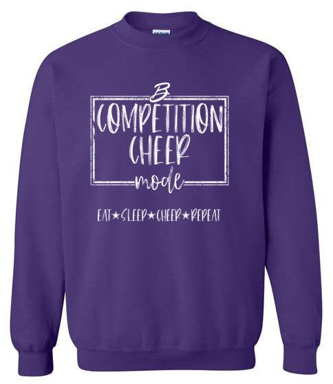 Competition Cheer Mode Purple Crewneck Sweatshirt
