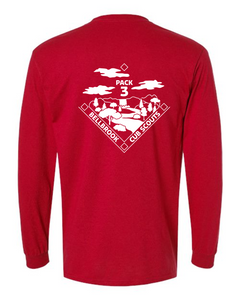 Bellbrook Boy Scout Pack 3 Red Long Sleeve T-Shirt