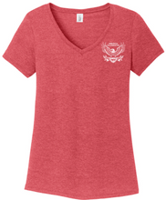Reunion 2026 Ladies Red Frost Tri-Blend V-Neck Shirt