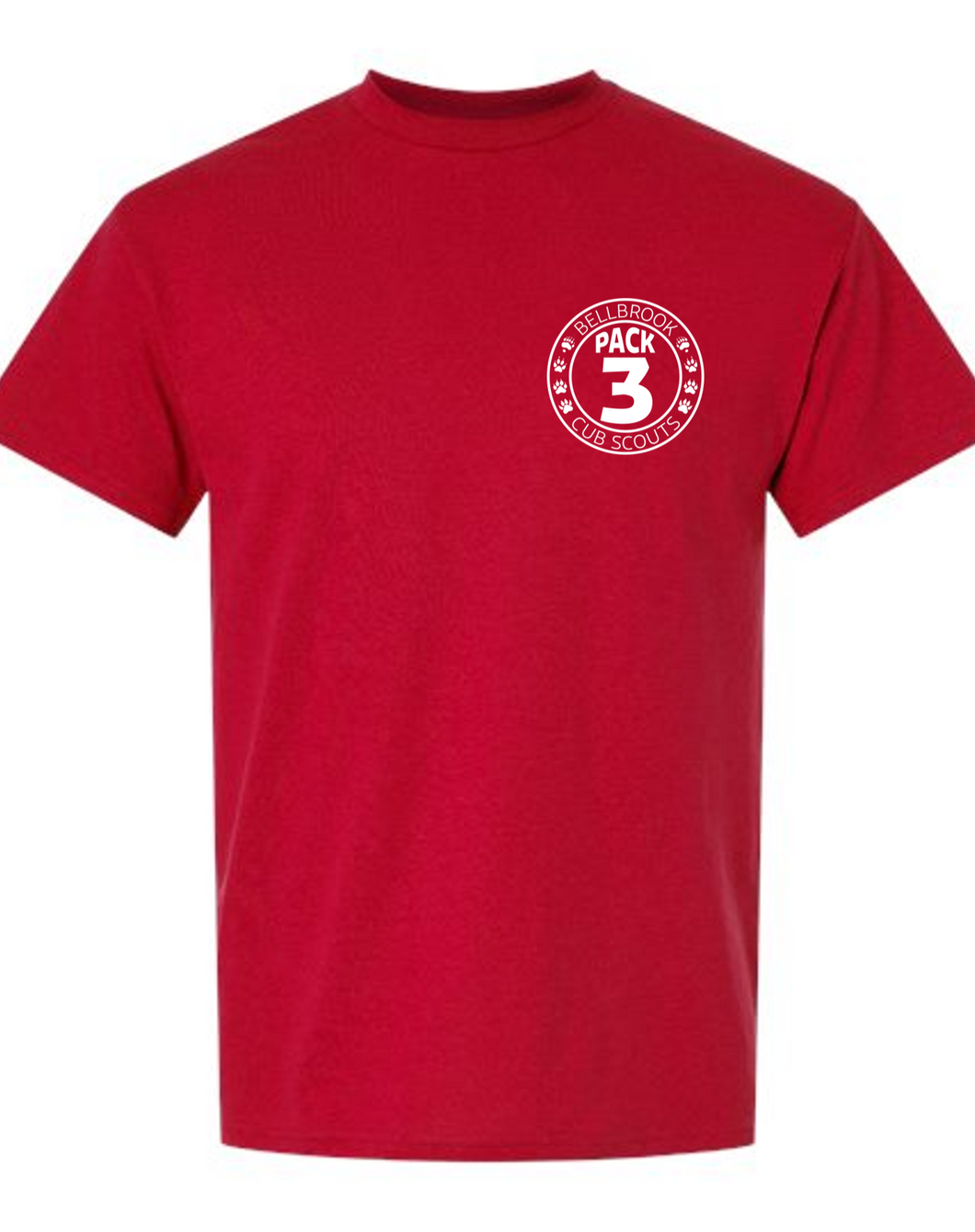 Bellbrook Boy Scout Pack 3 Red T-Shirt