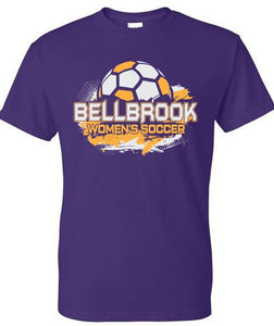 BHS Women's Soccer Adult Purple 50/50 T-Shirt