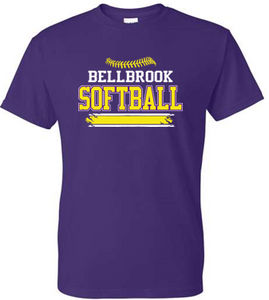 BMS "Bellbrook Softball" Purple T-Shirt