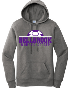 "Players Fav" BHS Women's Soccer Ladies Graphite Heather Hoodie