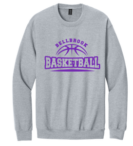 BMS Basketball Sport Grey Spirit Wear Softstyle Crewneck Sweatshirt