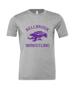 "Bellbrook Wrestling" Adult Athletic Heather T-Shirt