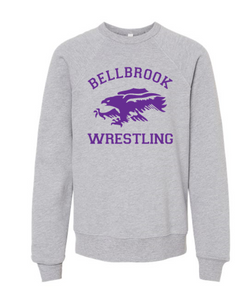 "Bellbrook Wrestling" Adult Athletic Heather Sweatshirt