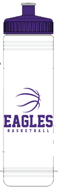 Wee Eagles Water Bottle w/ Eagles Basketball Print (REQUIRED)