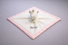 Baby Lovey - White & Pink Unicorn Security Blanket