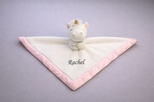 Baby Lovey - White & Pink Unicorn Security Blanket