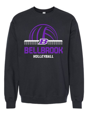 BHS Volleyball Black Softstyle Crewneck Sweatshirt