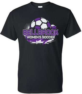 BHS Women's Soccer Adult Black 50/50 T-Shirt