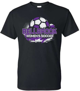 BHS Women's Soccer Adult Black 50/50 T-Shirt