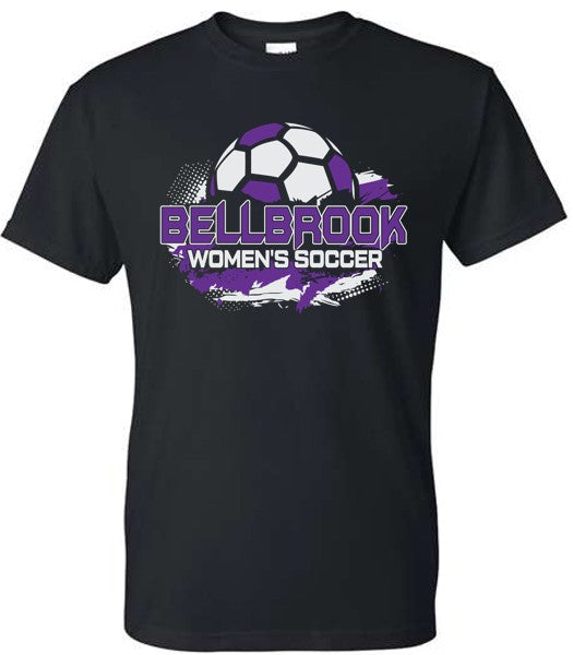 BHS Women's Soccer Adult Black 50/50 T-Shirt