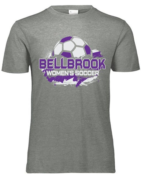 BHS Women's Soccer Adult Grey Frost Tri-Blend Shirt