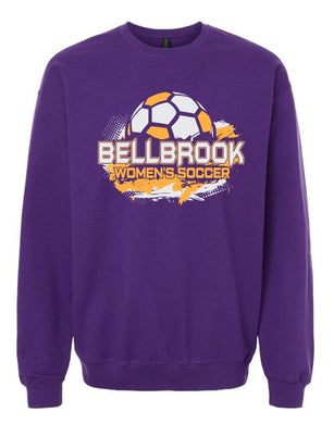 BHS Women's Soccer Adult Purple Crewneck Sweatshirt