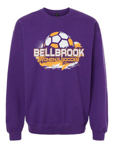 BHS Women's Soccer Adult Purple Crewneck Sweatshirt