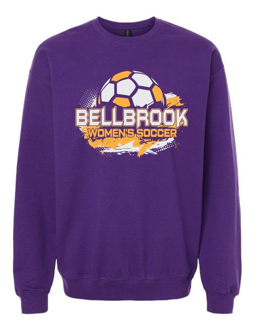 BHS Women's Soccer Adult Purple Crewneck Sweatshirt
