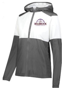 BHS Women's Soccer LADIES Grey/White Embroidered Jacket