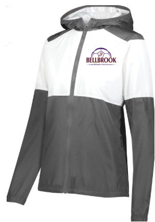 BHS Women's Soccer LADIES Grey/White Embroidered Jacket