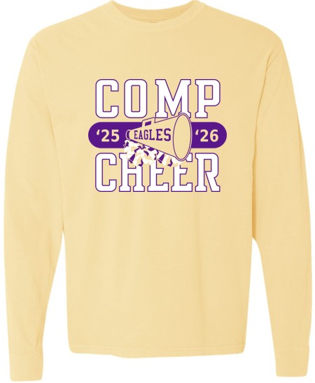 Eagles '25-'26 Comp Cheer Light Yellow Long Sleeve Shirt