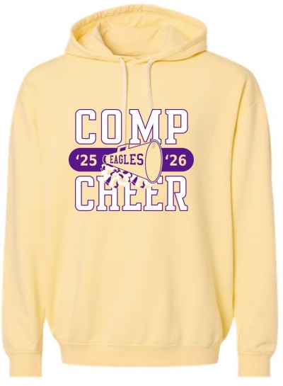 Eagles '25-'26 Comp Cheer Light Yellow Hoodie