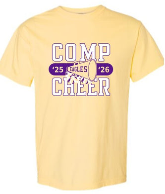 Eagles '25-'26 Comp Cheer Light Yellow T-Shirt
