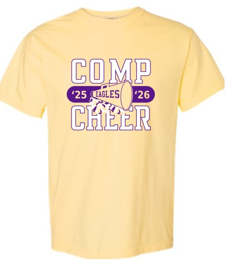 Eagles '25-'26 Comp Cheer Light Yellow T-Shirt