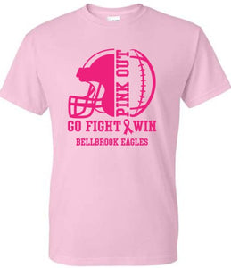 Wee Eagles CHEER "Bellbrook Eagles Pink Out" Light Pink T-Shirt