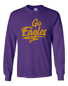 "Go Eagles" Purple Long Sleeve Shirt