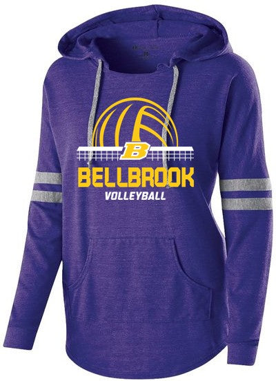 BHS Volleyball LADIES Purple Tri-Blend Pullover