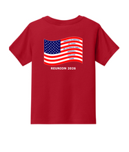 Reunion 2026 Bella Canvas Red Childrens T-Shirt