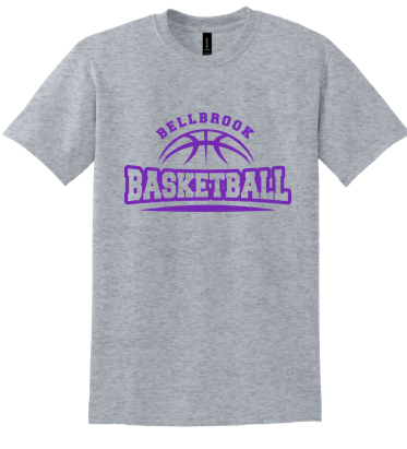 BMS Basketball Sport Grey Spirit Wear T-Shirt