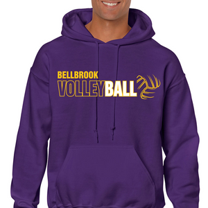 BHS Volleyball 50/50 Solid Purple Hoodie