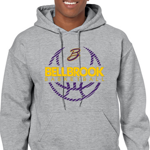 BHS Bellbrook Basketball Sport Grey Hoodie