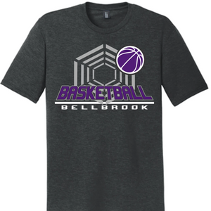 BHS Bellbrook Basketball Black Frost Tri-Blend Shirt