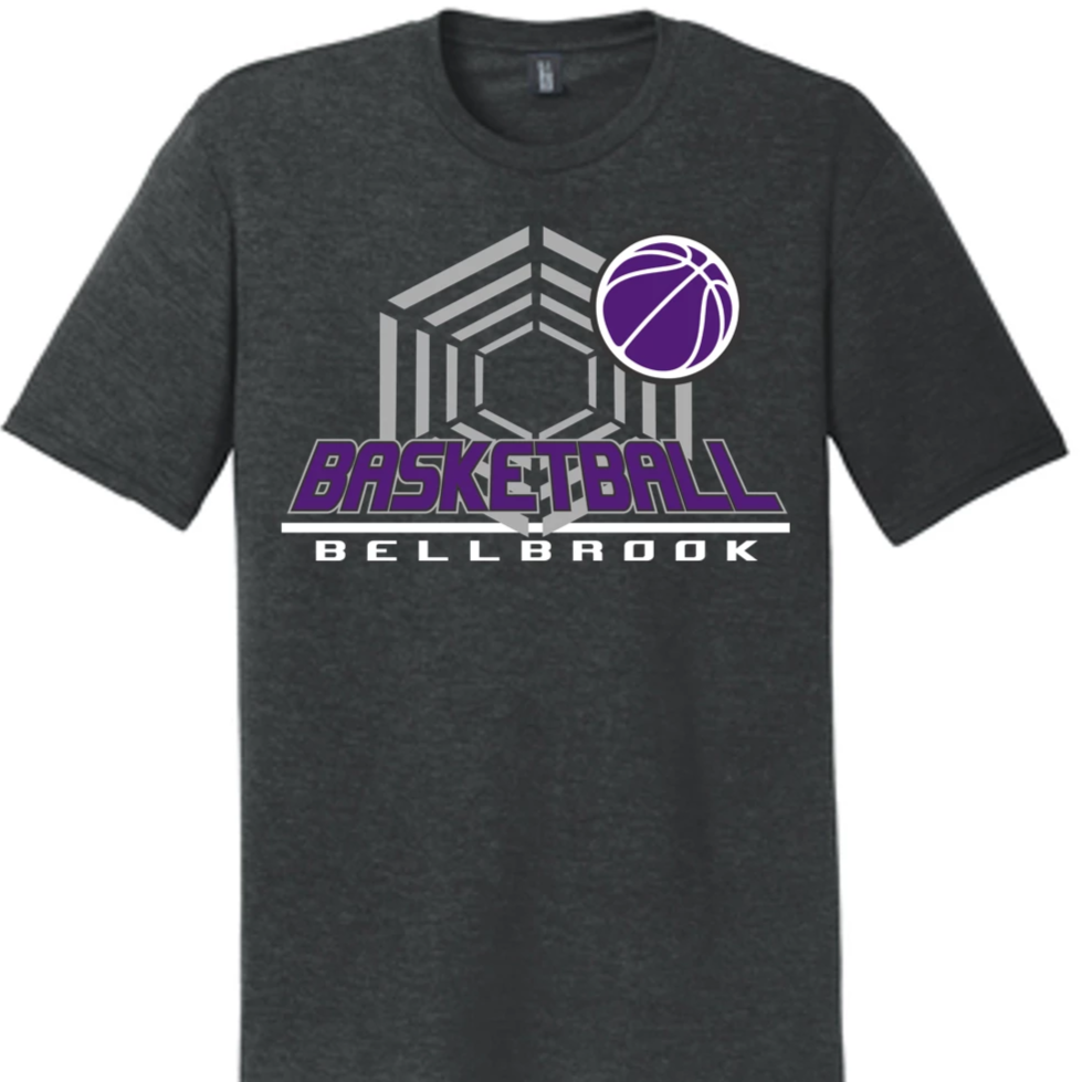 BHS Bellbrook Basketball Black Frost Tri-Blend Shirt