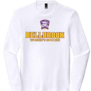 Bellbrook Women's Soccer Adult Tri Blend White Long Sleeve