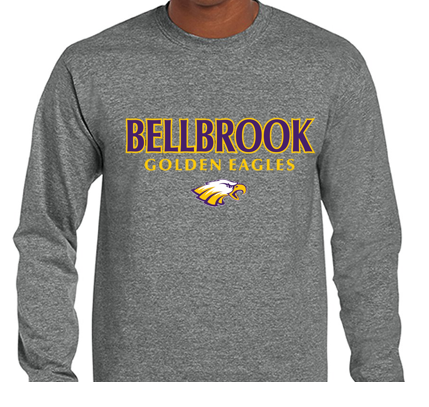 Bellbrook Golden Eagles Sport Grey Long Sleeve Shirt