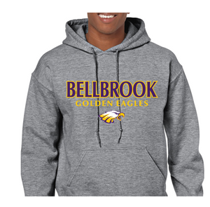 Copy of Bellbrook Middle School Football Graphite Heather Hoodie