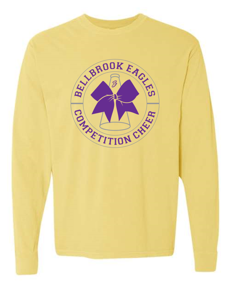 Competition Cheer Comfort Colors Butter Long Sleeve Shirt