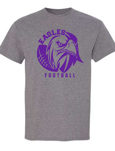 Wee Eagles "Eagles Football" Graphite Heather T-Shirt