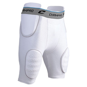 Bellbrook Middle School Football 5-PAD FORM White/Grey Integrated Girdle (Optional)