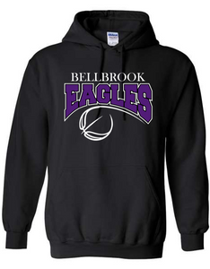 "Bellbrook Eagles" Basketball Black Hoodie