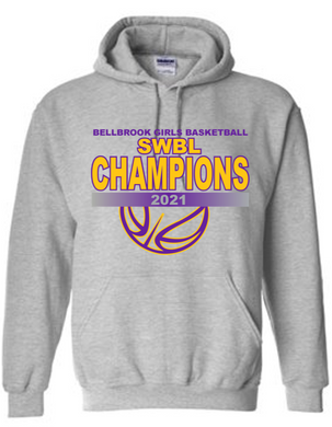 BHS Girls Basketball 2021 SWBL Champion Sport Grey Hoodie