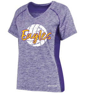 Bellbrook Middle School Volleyball Ladies Coolcore® Purple Heather Shirt